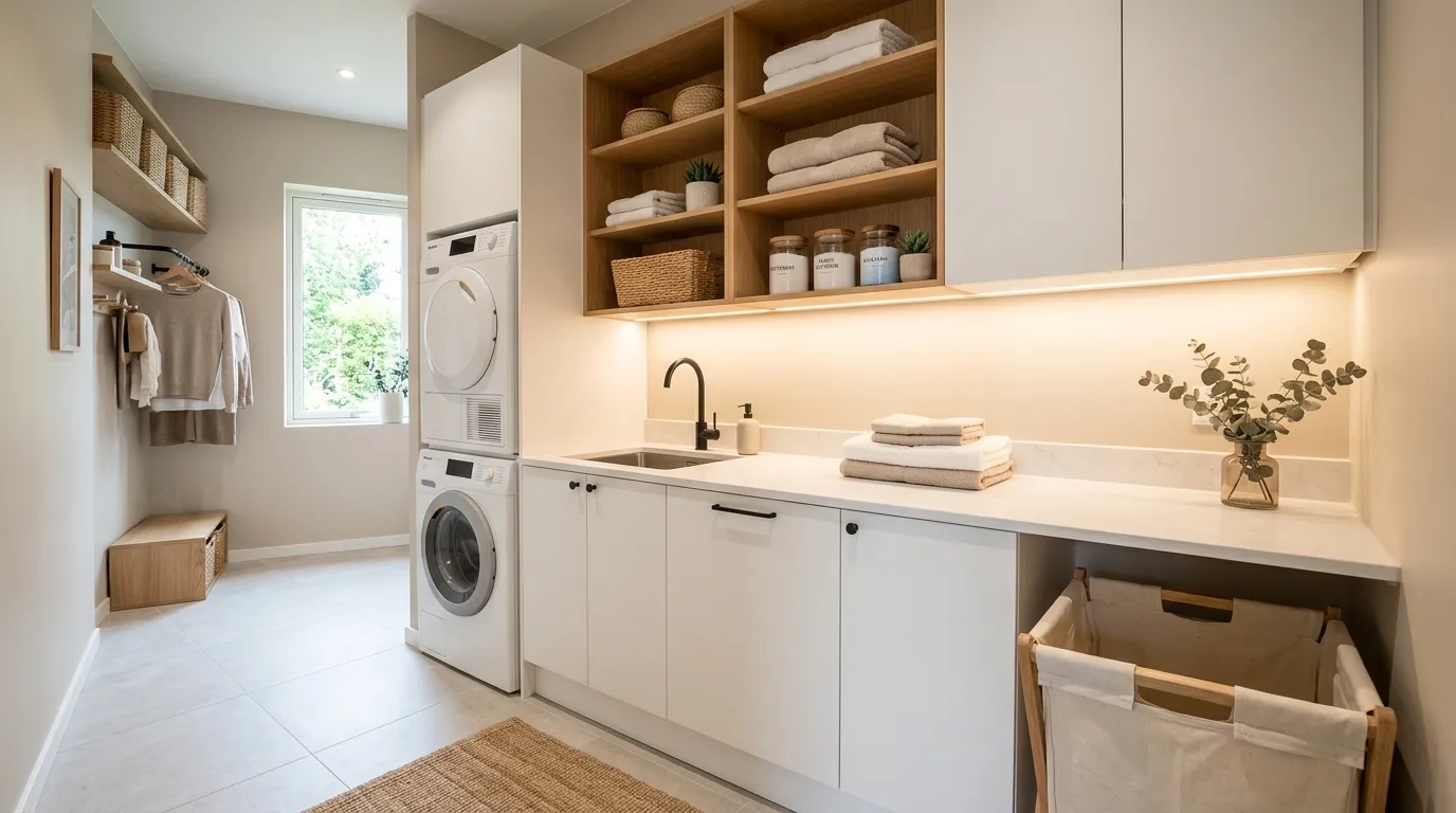 laundry room organization ideas Under-Cabinet Lighting