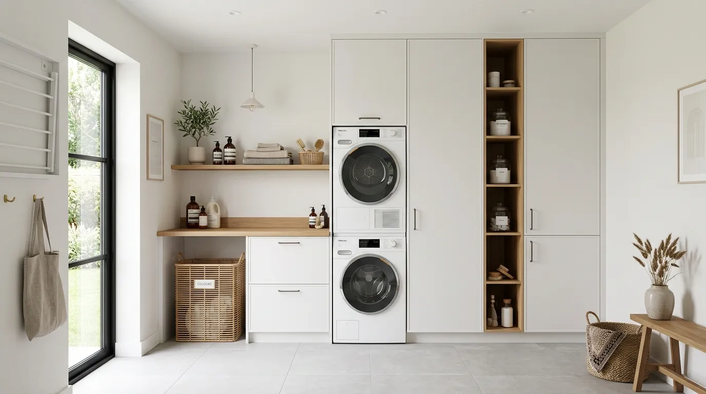laundry room organization ideas Vertical Cabinet Storage