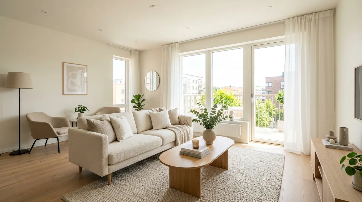 living room layout Floating Furniture