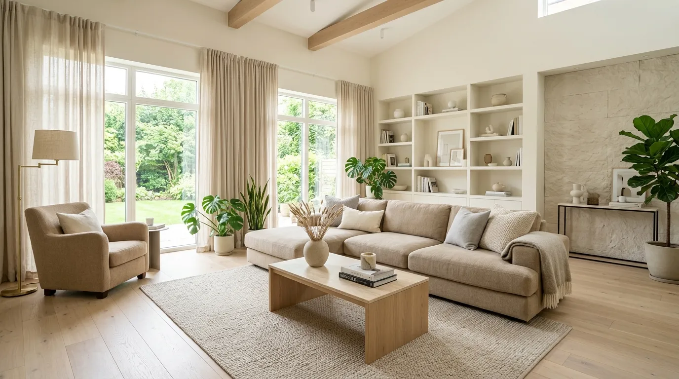living room layout Light Color Palette