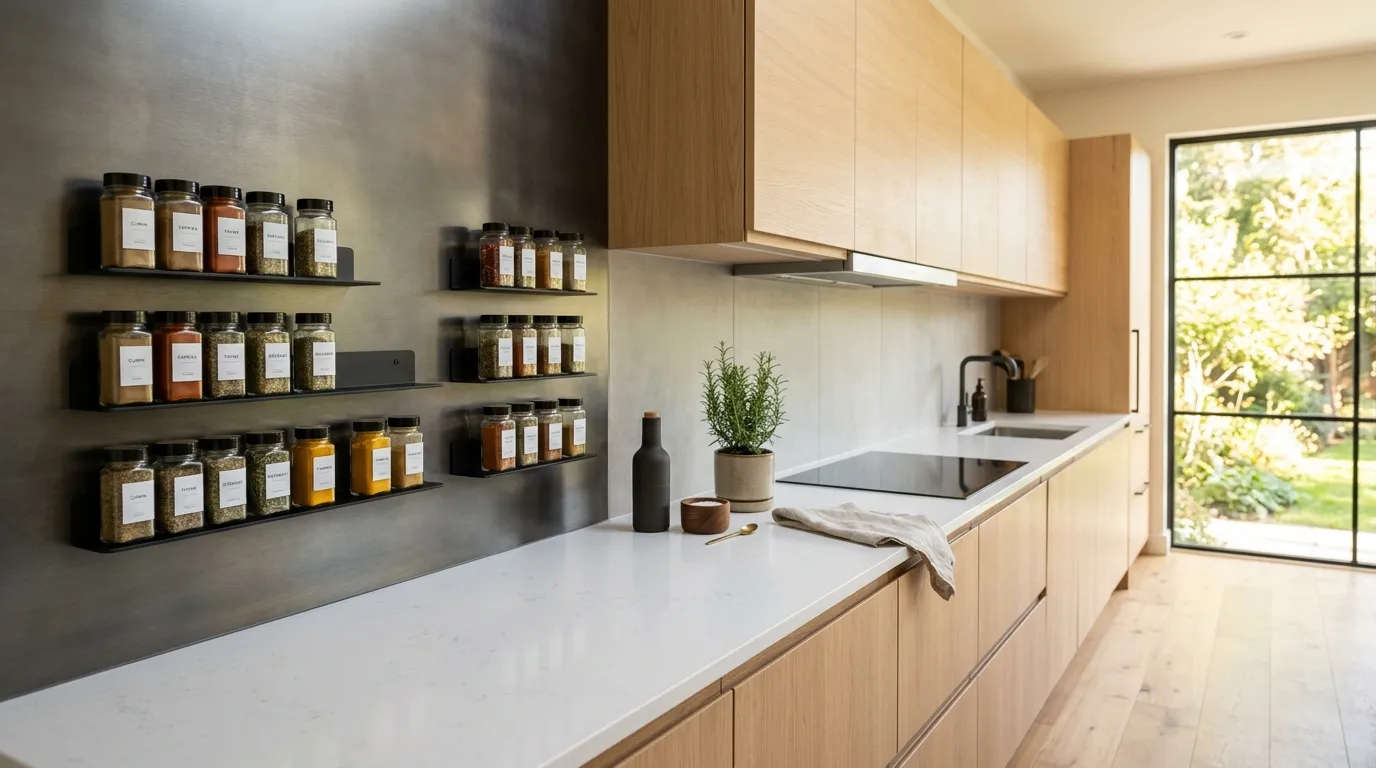 magnetic wall storage ideas Magnetic Spice Rack