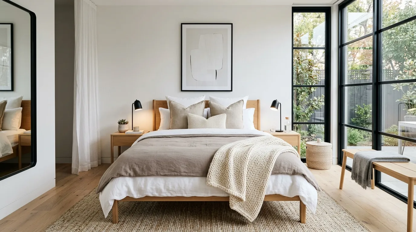 modern bedroom aesthetic ideas Layered Bedding