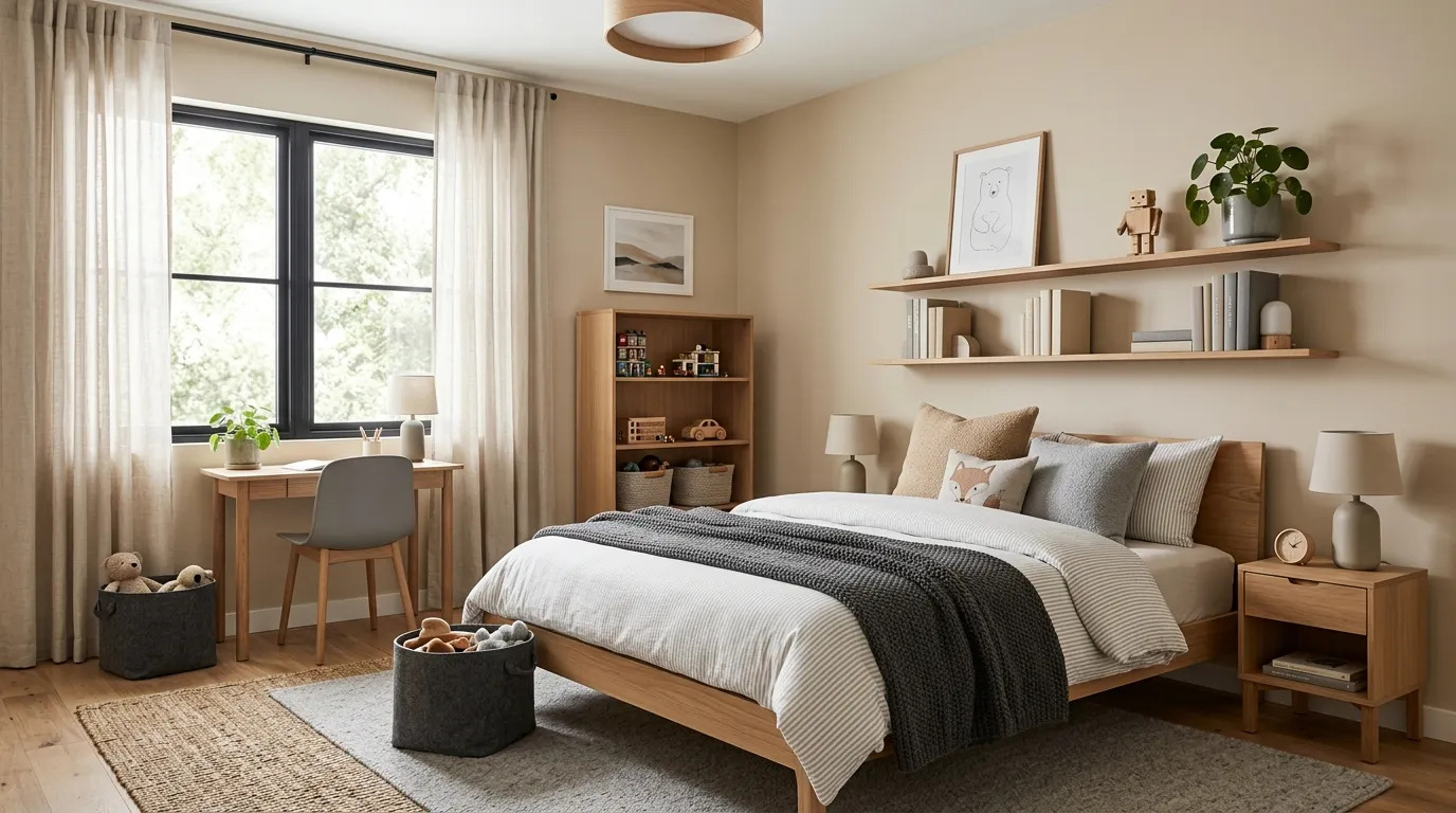 modern boys room decor ideas Neutral Color Palette