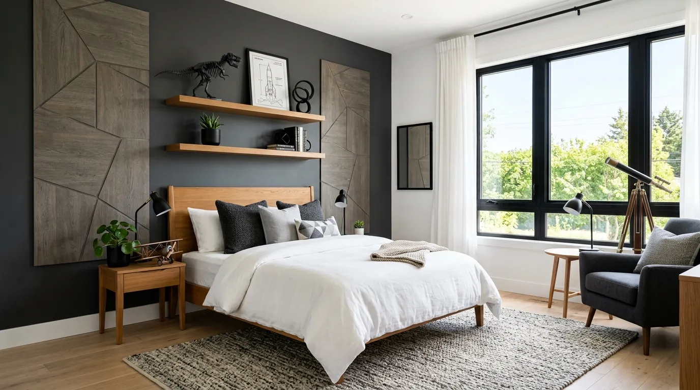 modern boys room decor ideas Statement Wall