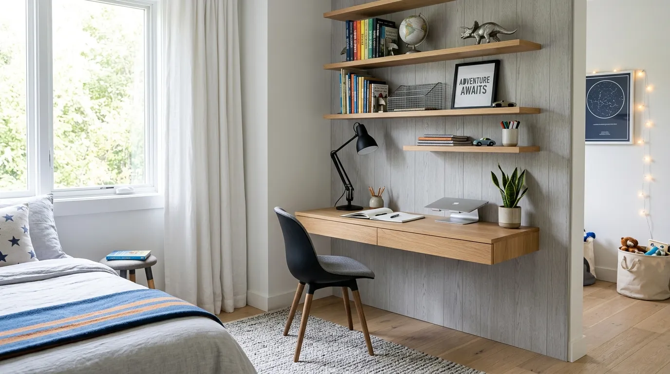 modern boys room decor ideas Study Corner
