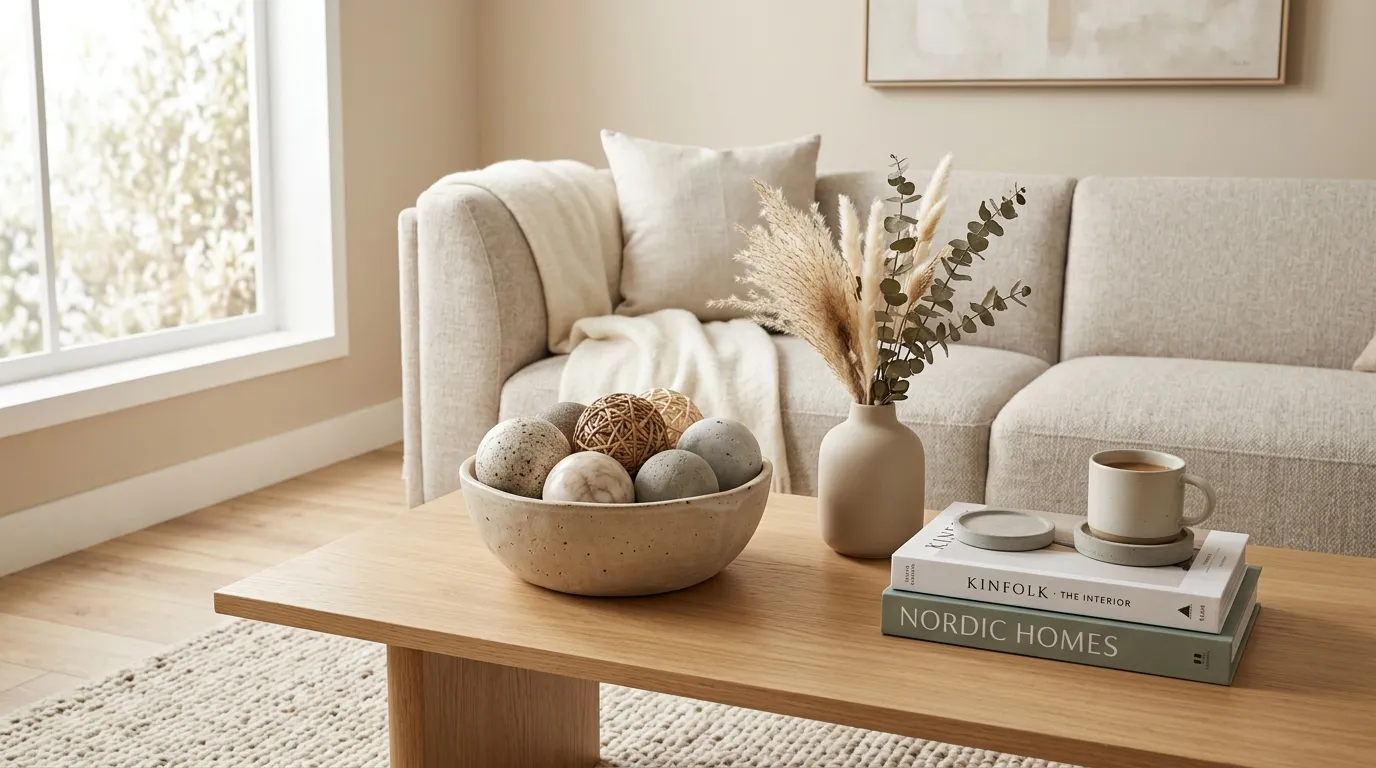 modern coffee table decor ideas Ceramic Bowl Styling