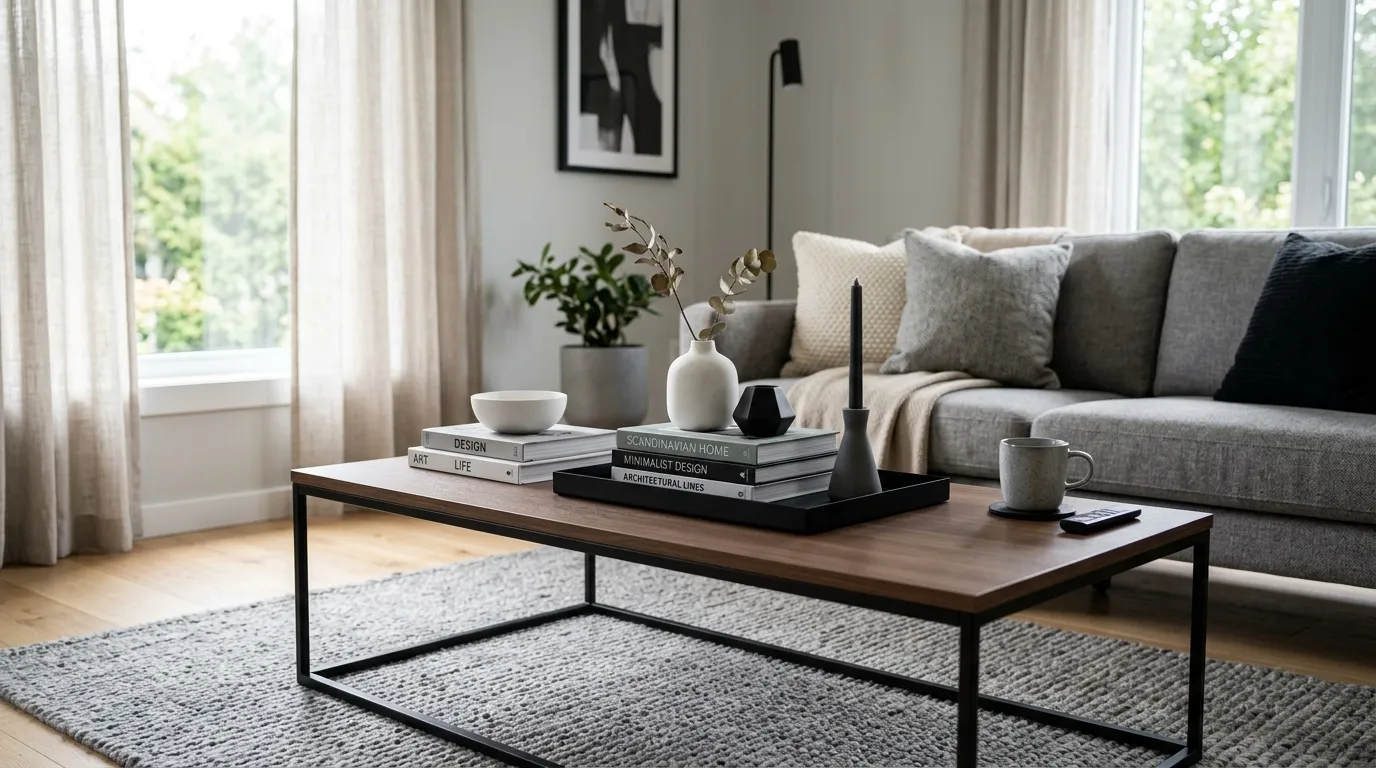 modern coffee table decor ideas Monochrome Decor Layers