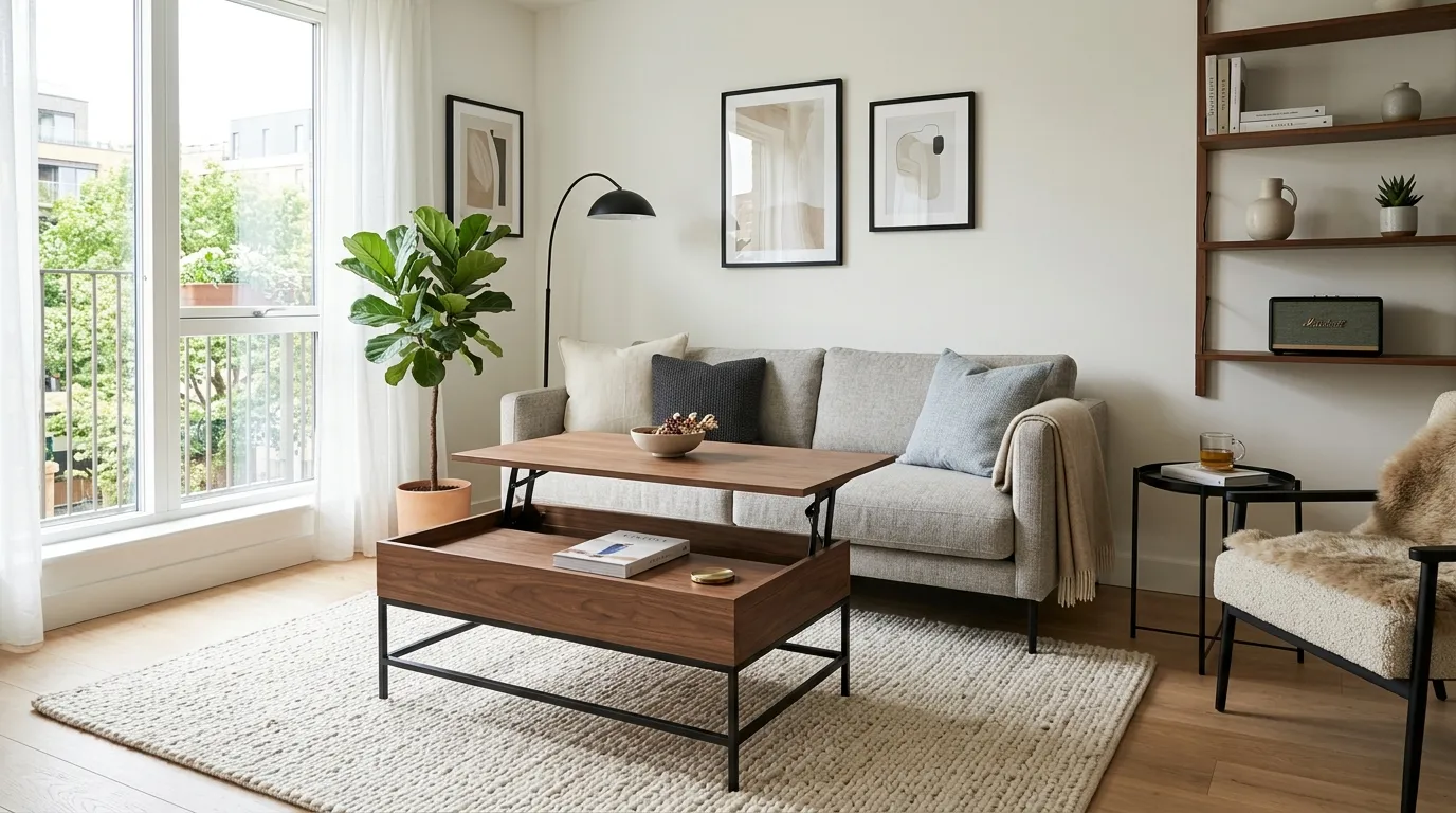 modern coffee table ideas for small living rooms Hidden Storage Lift
