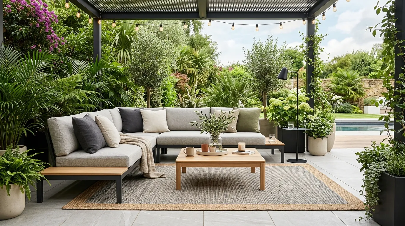 modern garden decor ideas Outdoor Lounge Zone