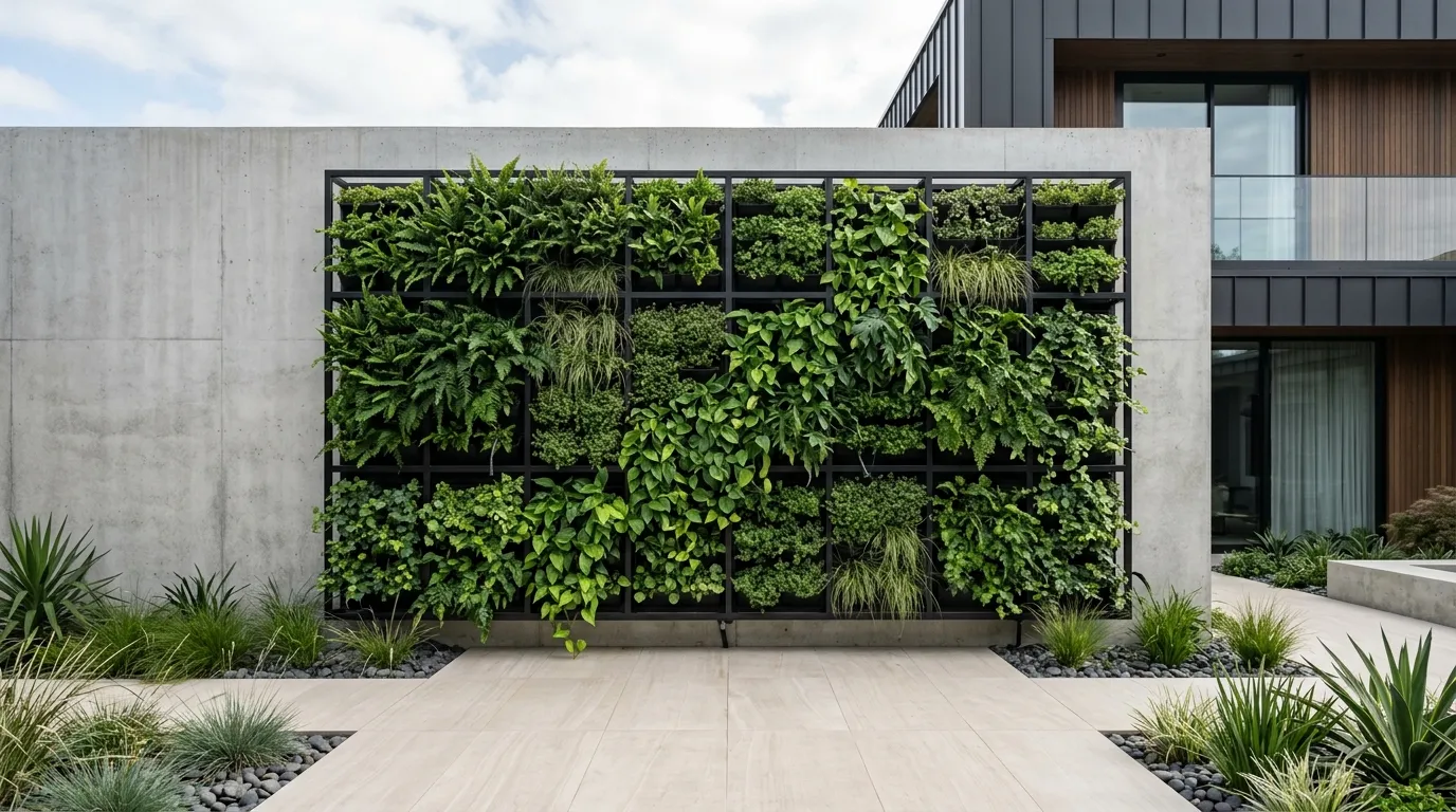 modern garden decor ideas Vertical Green Wall