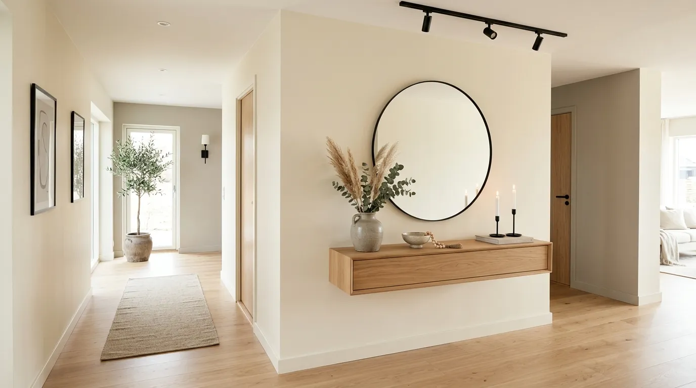 modern hallway decor ideas Neutral Colour Palette