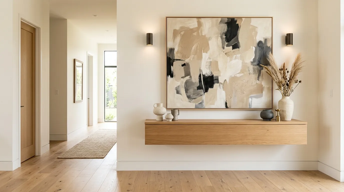 modern hallway decor ideas Oversized Artwork