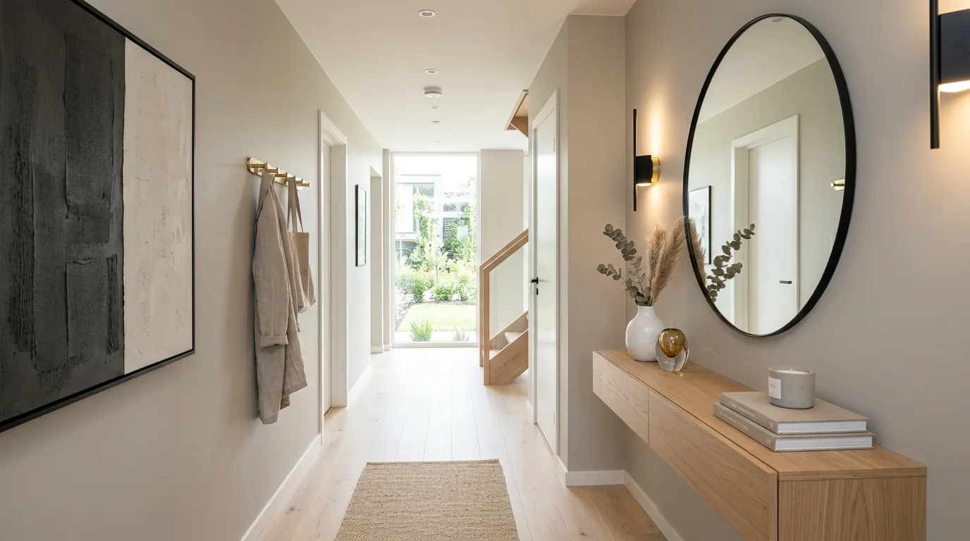 modern hallway decor ideas Statement Mirror