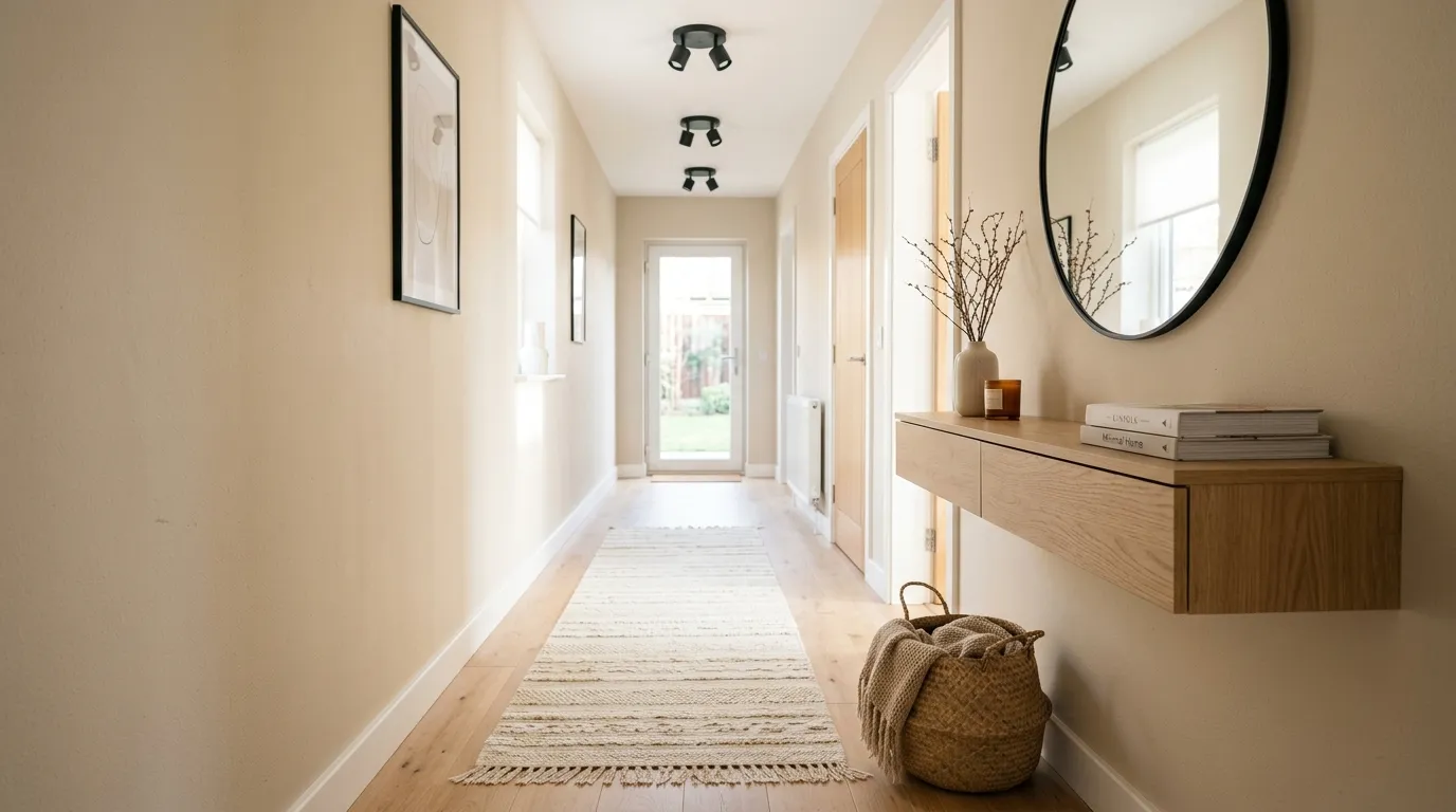 modern hallway decor ideas Textured Runner Rug