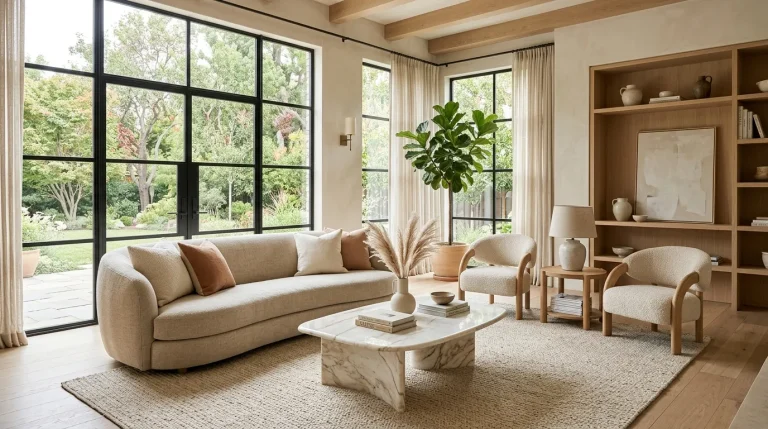 modern organic living room