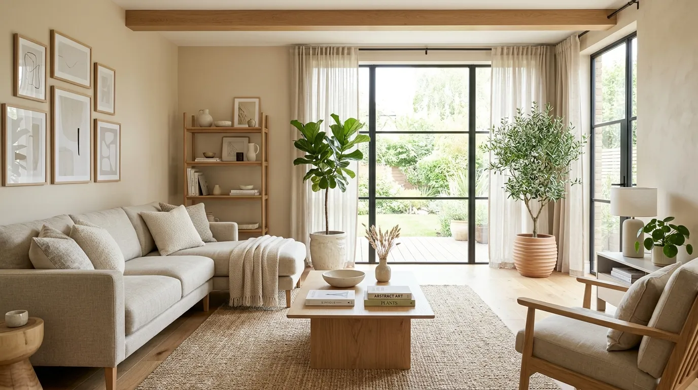 modern organic living room Organic Greenery
