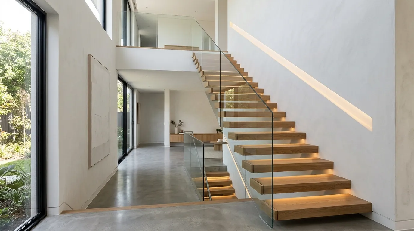 modern stair ideas Hidden Wall Lighting