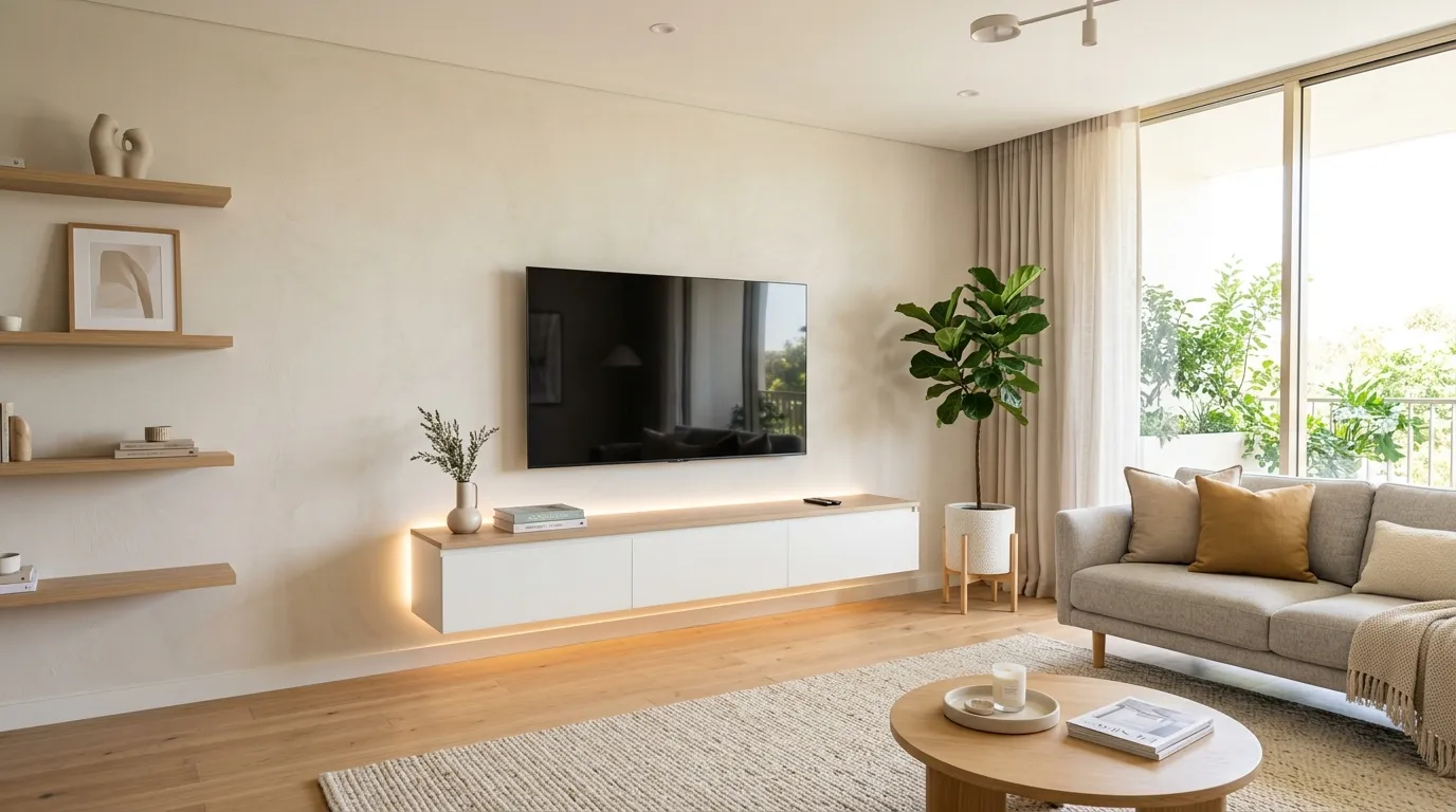 modern tv stand ideas for living room Floating Wall Unit