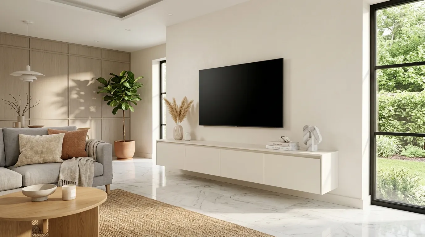 modern tv stand ideas for living room Hidden Storage Cabinet