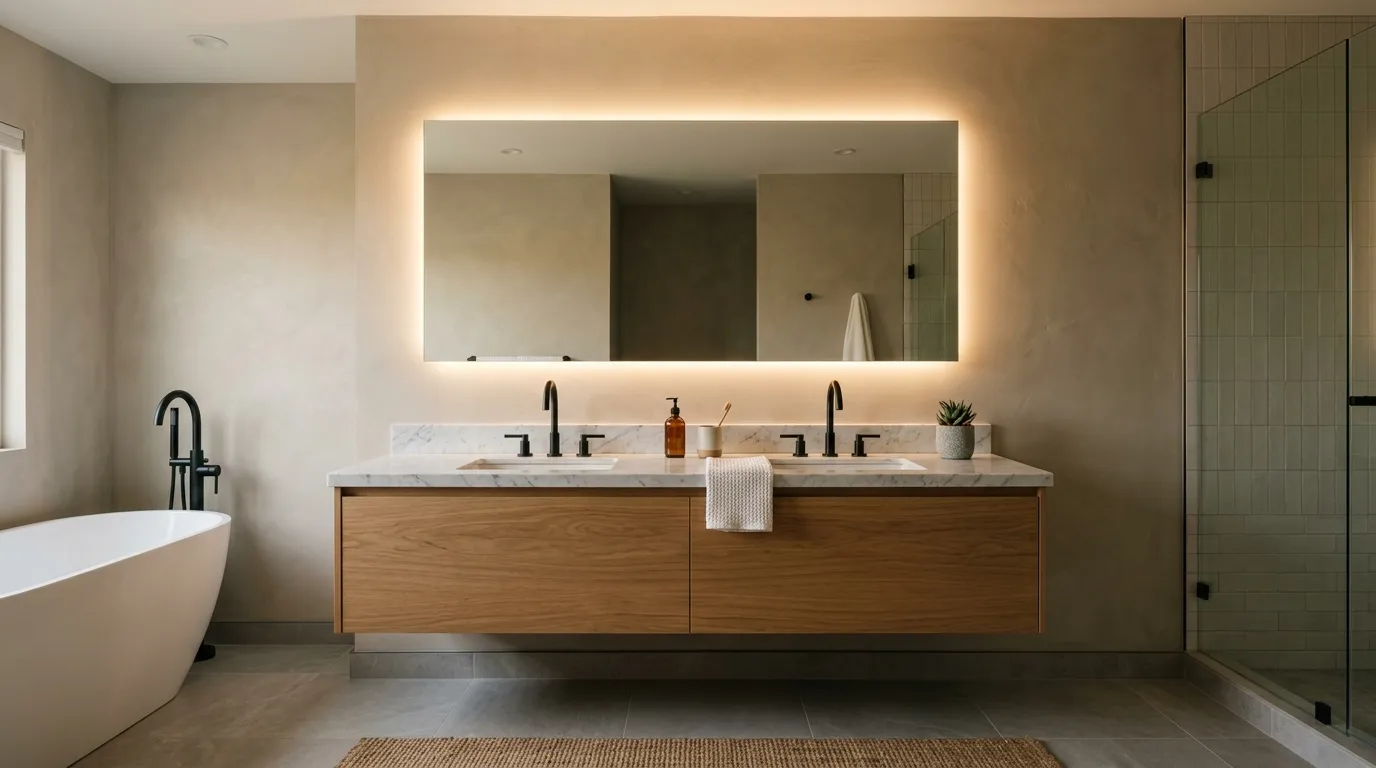 modern vanity ideas Backlit Mirror