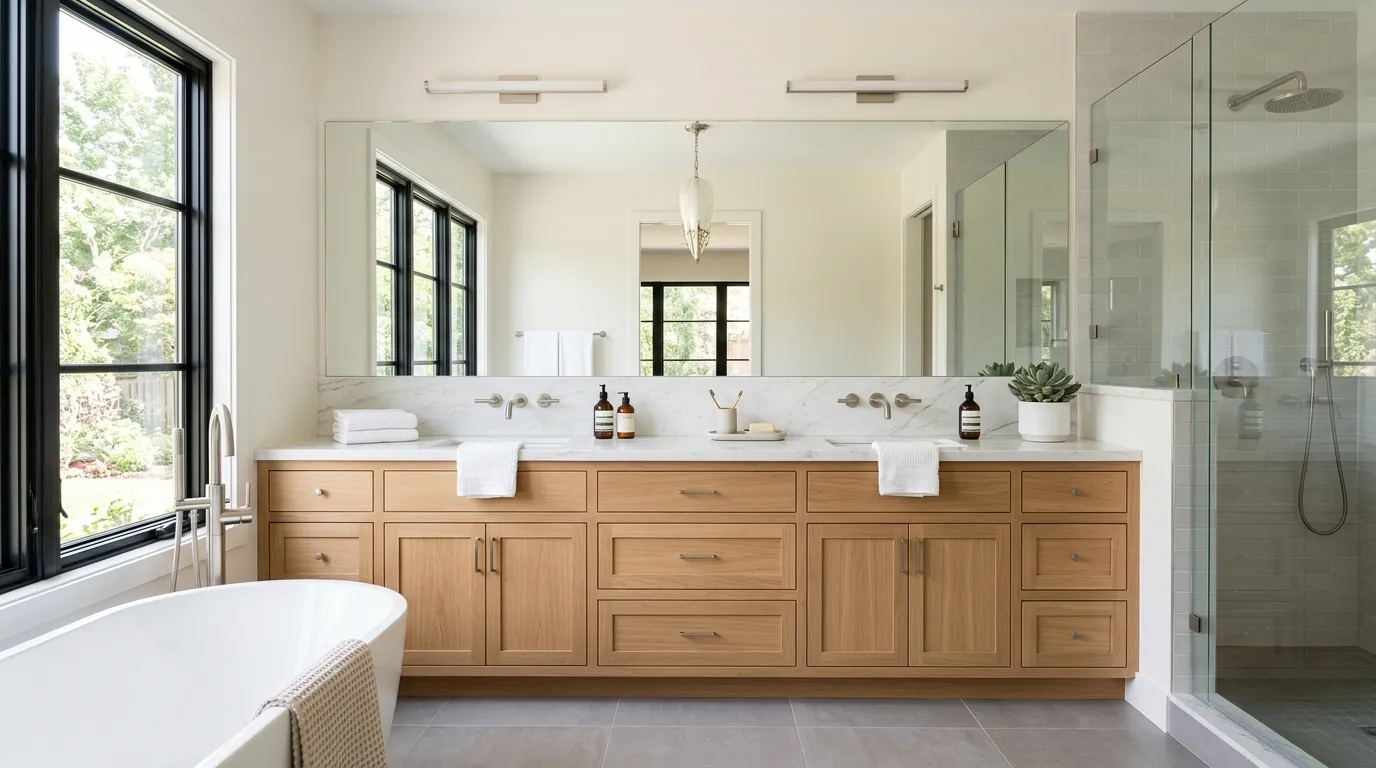modern vanity ideas Double Sink Layout