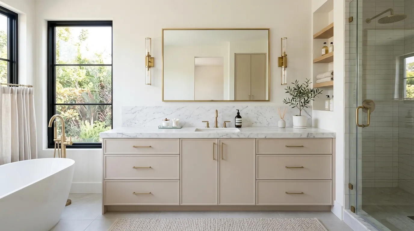 modern vanity ideas Marble Countertop