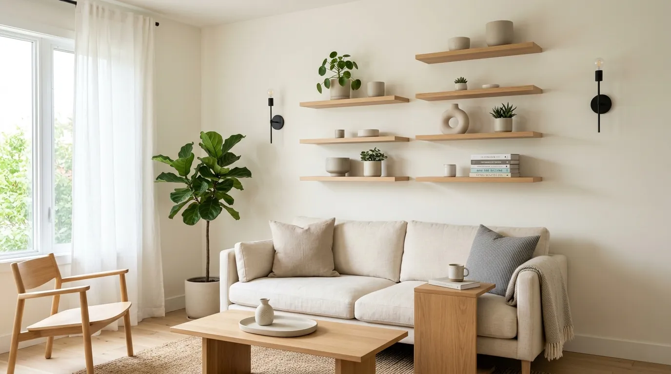 modern vintage decor ideas Floating Shelves