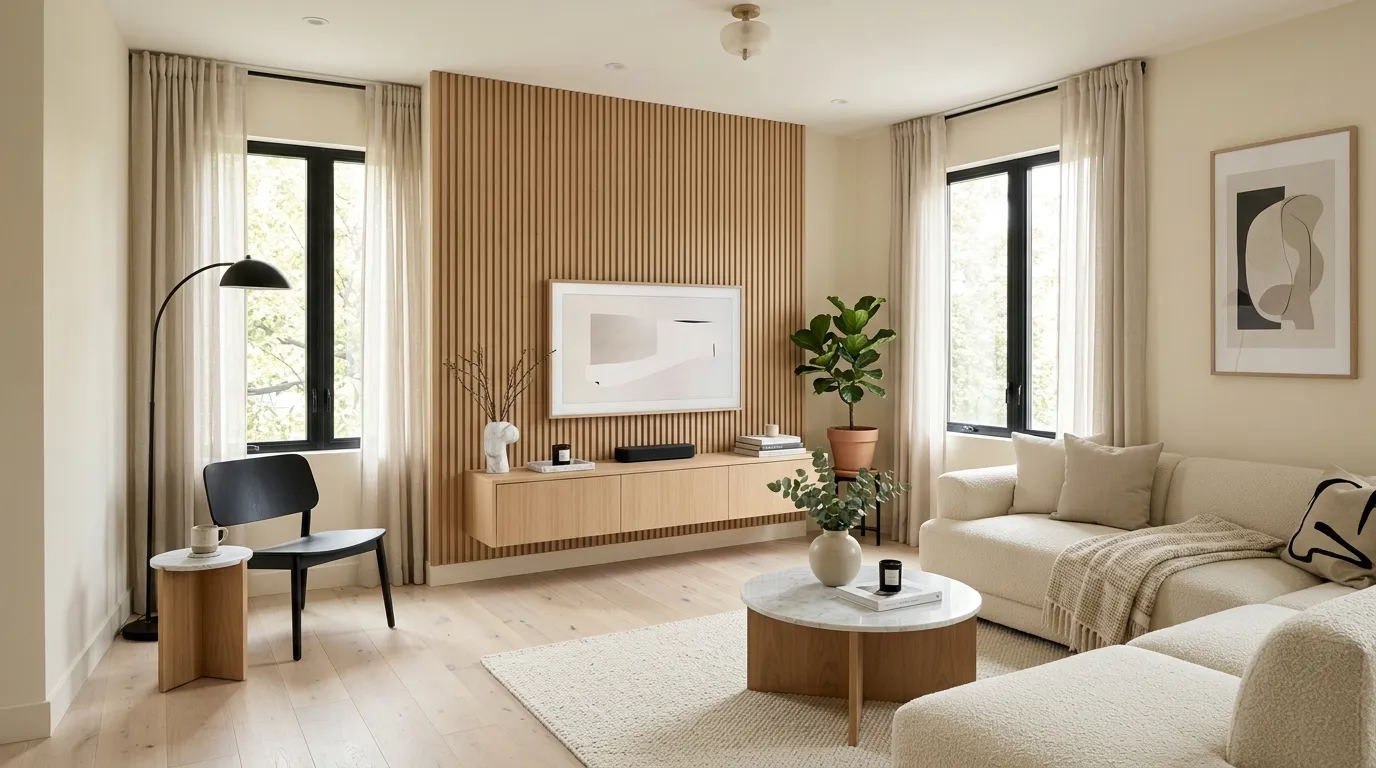modern vintage decor ideas Fluted Wood Panels