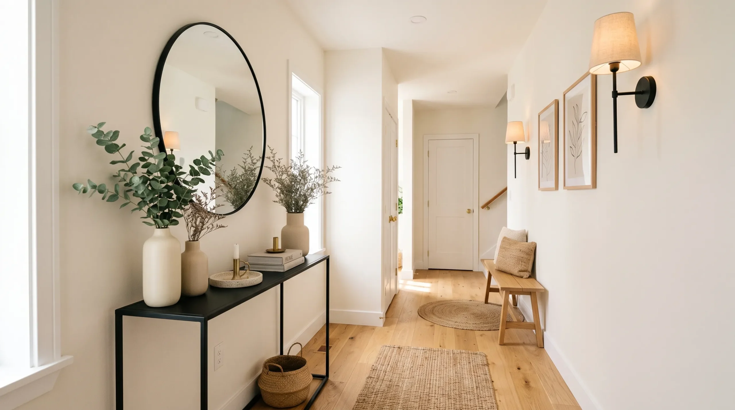 narrow entryway decor