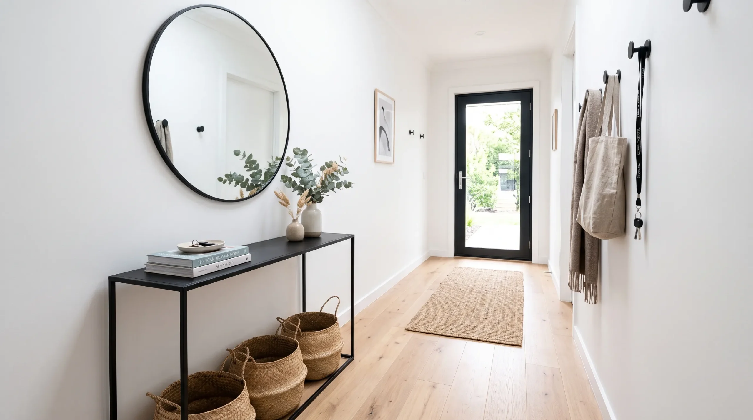 narrow entryway decor Slim Console Table