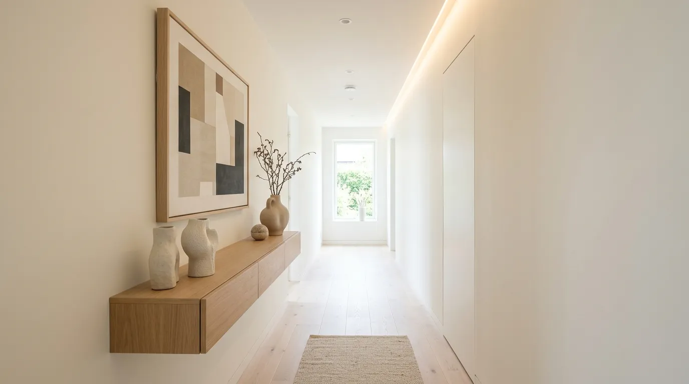 narrow hallway decor ideas Slim Console