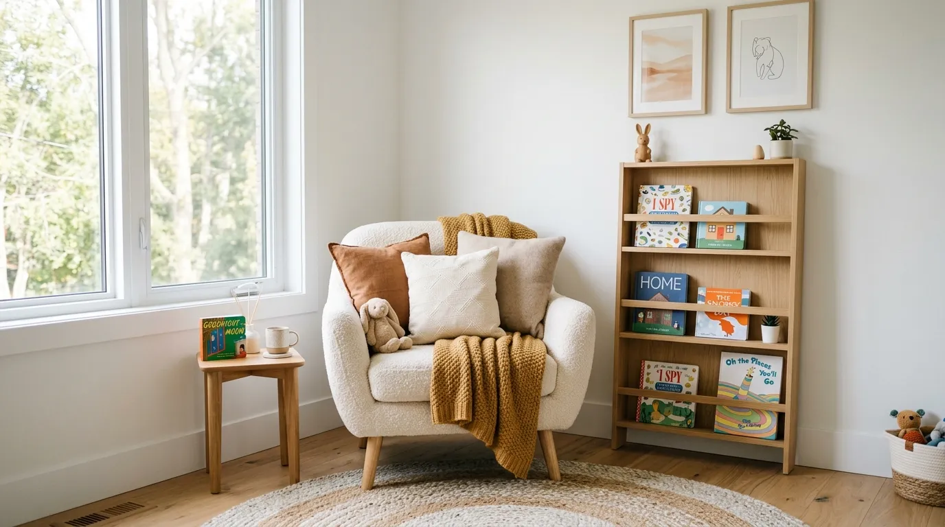 neutral nursery decor ideas Cozy Reading Corner