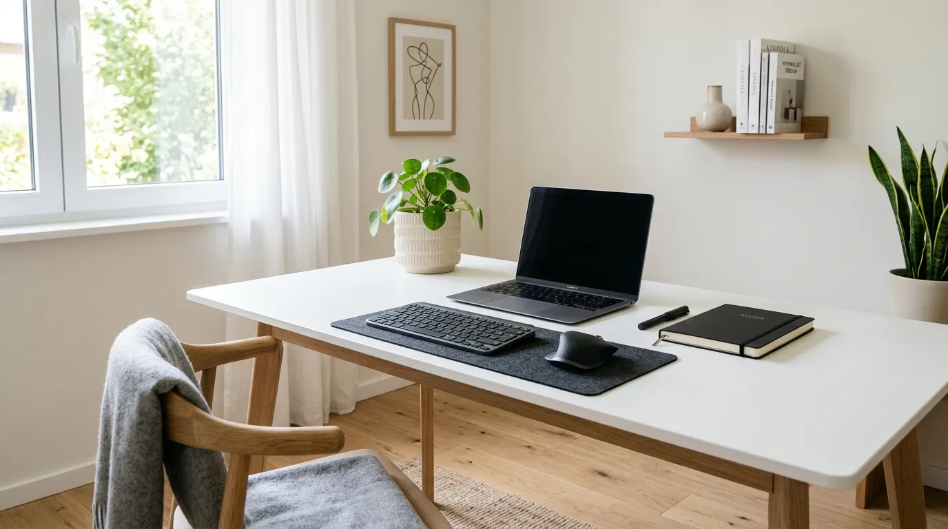 office aesthetic Minimal Desk Styling