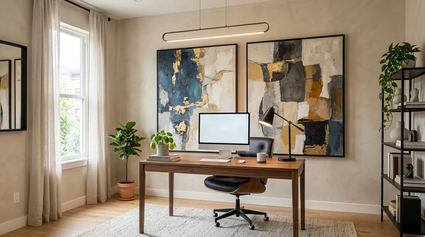 office aesthetic Textured Wall Art