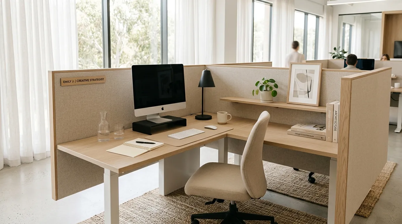 office cubicle decor Neutral Color Palette