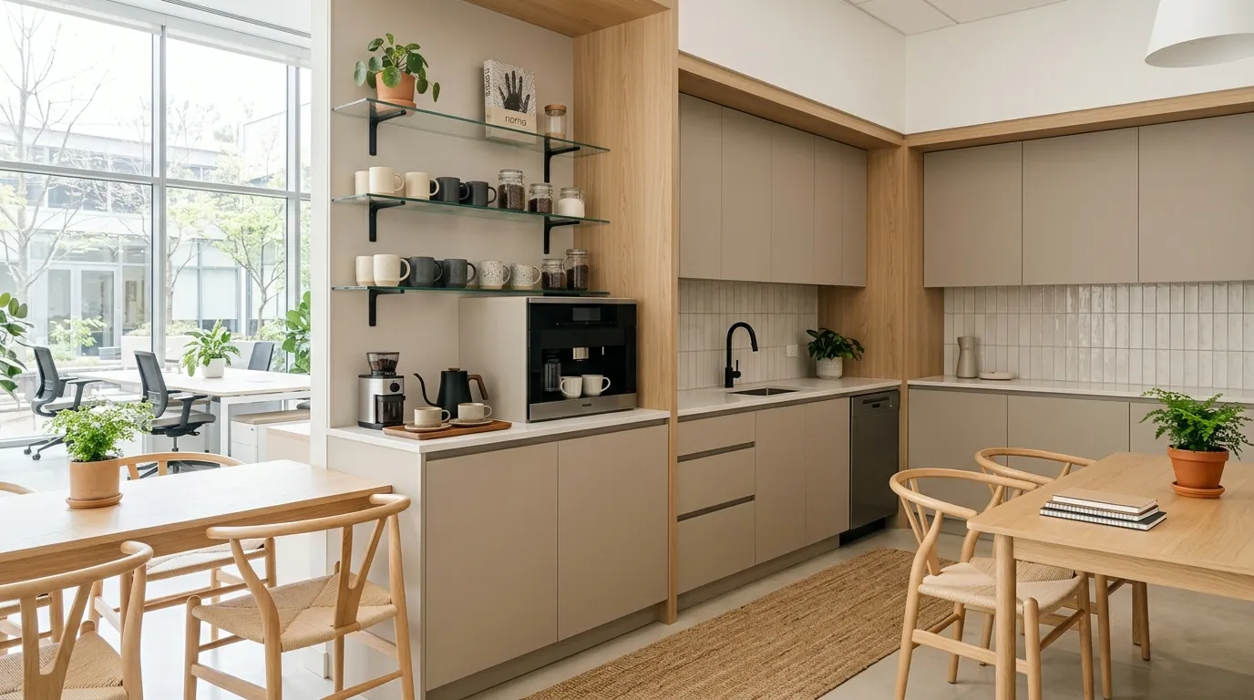 office kitchen design Minimal Coffee Bar