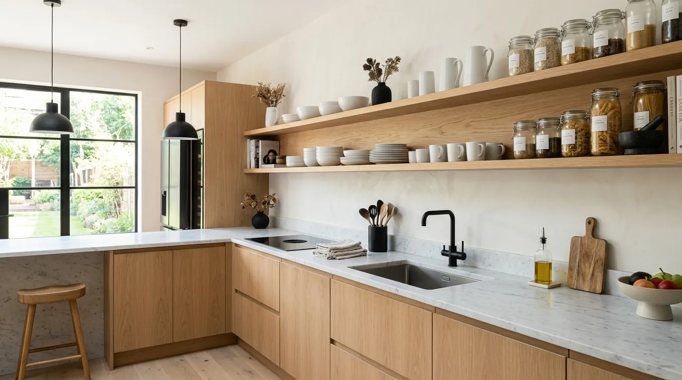 open shelf kitchen ideas