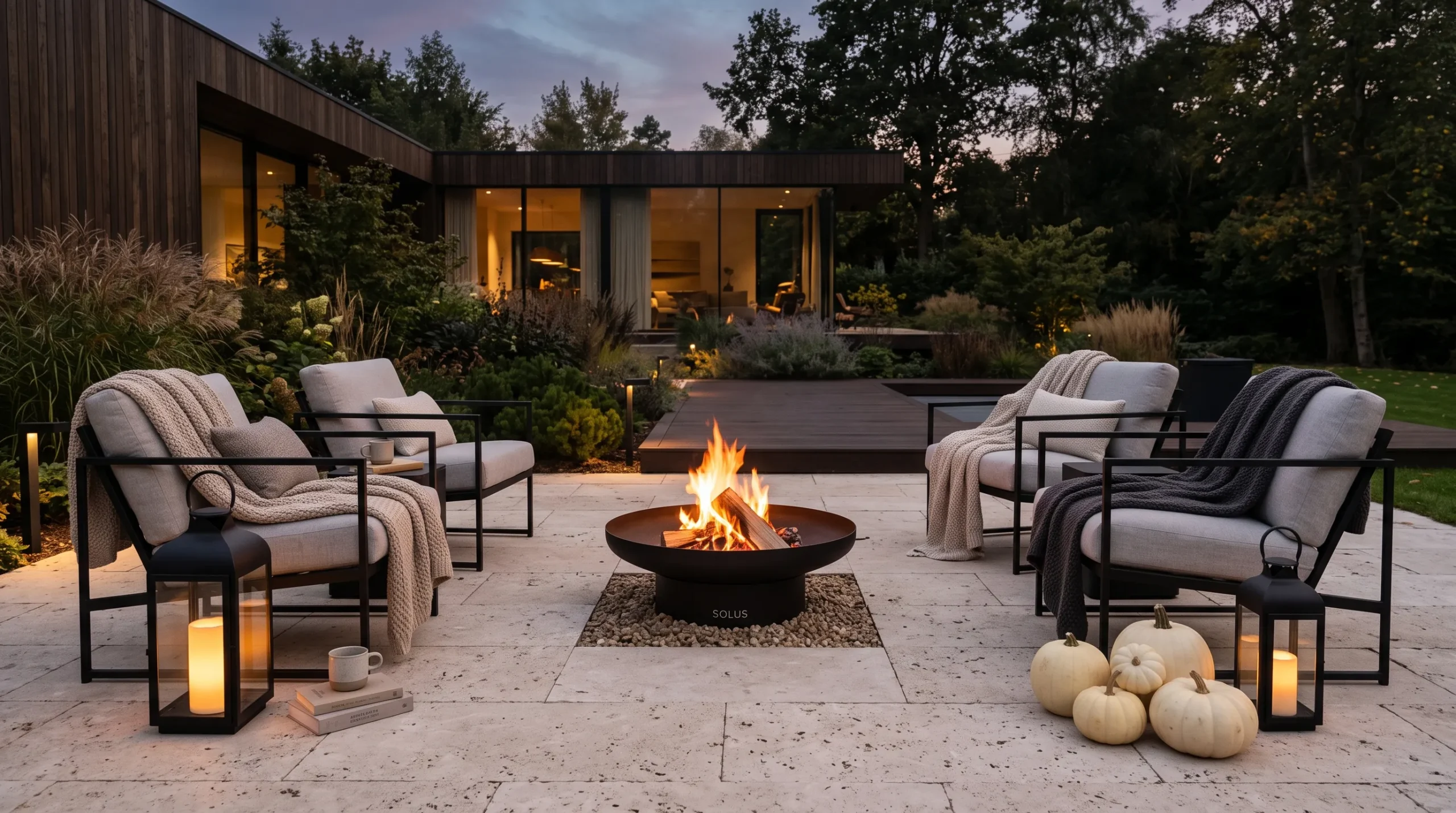 outdoor halloween decorations Cozy Fire Bowl