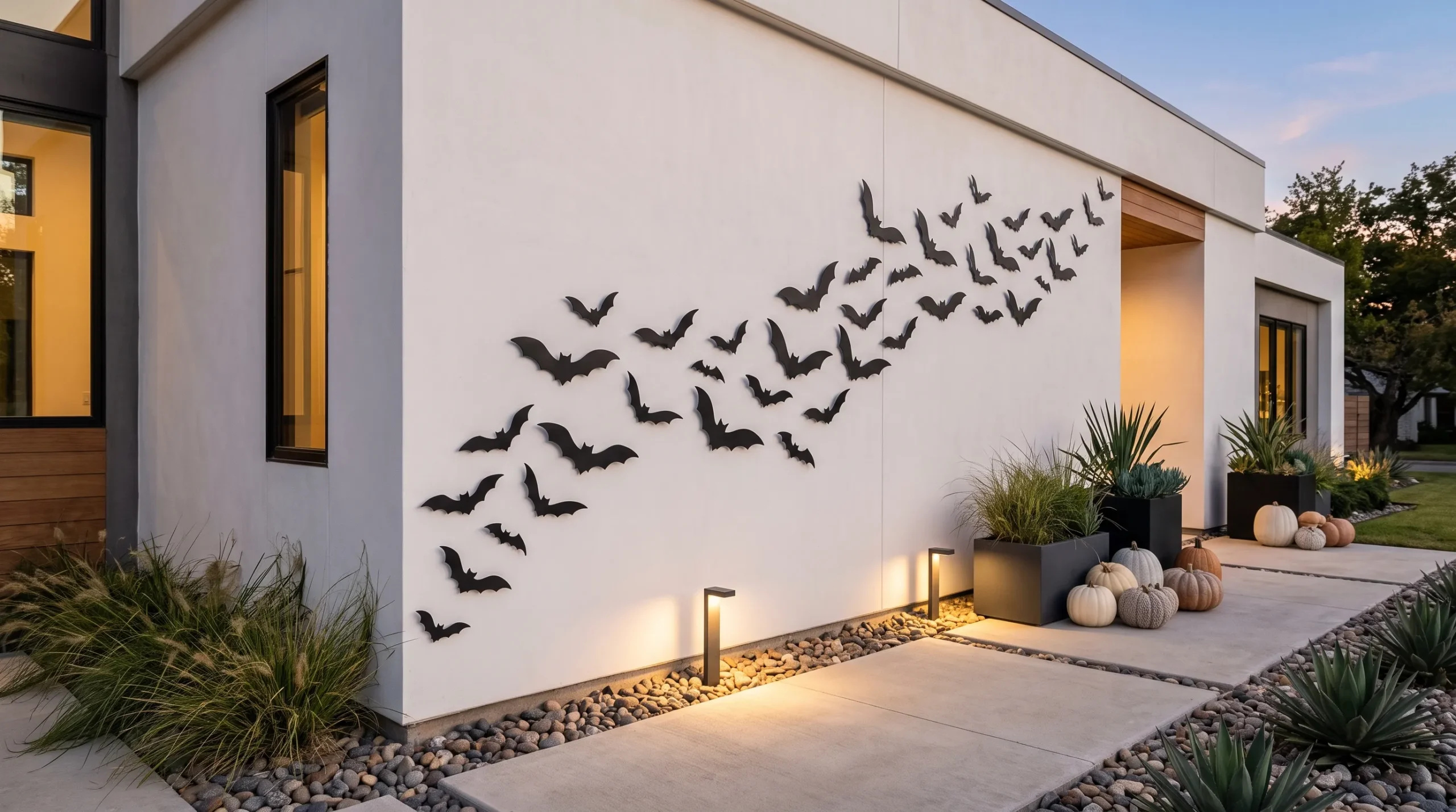 outdoor halloween decorations Elegant Bat Wall