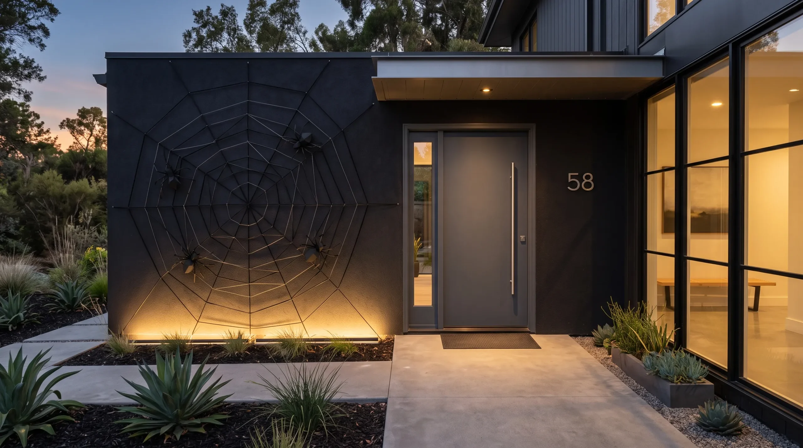 outdoor halloween decorations Oversized Spider Web