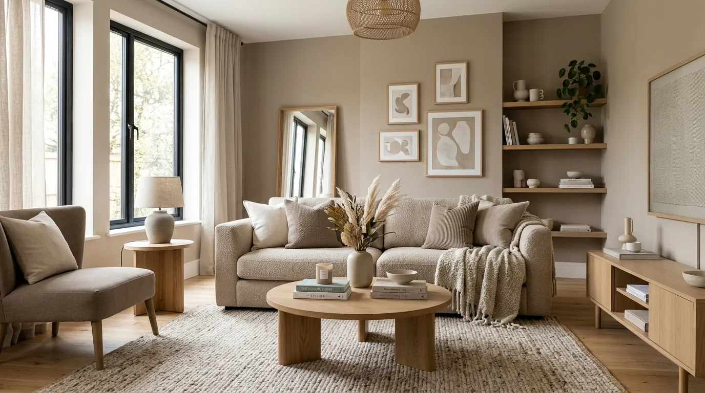 paint colors 2026 living room Soft Monochrome Layers