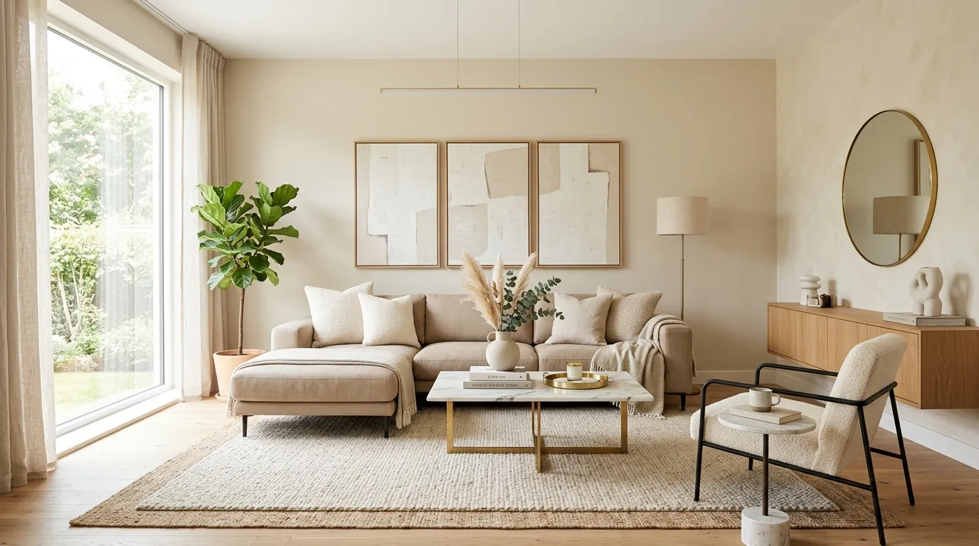 paint colors 2026 living room Warm Neutral Walls