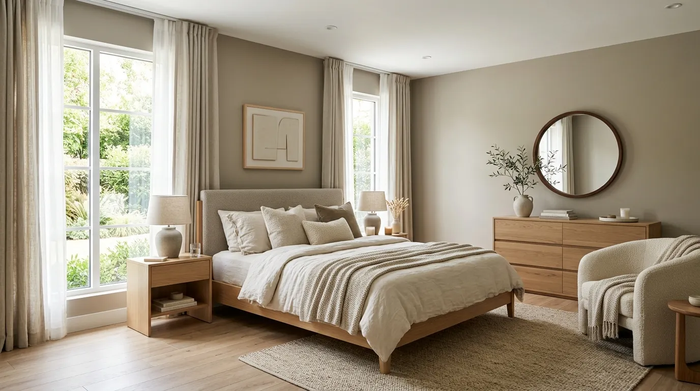 paint colors for bedroom walls Warm Greige Walls