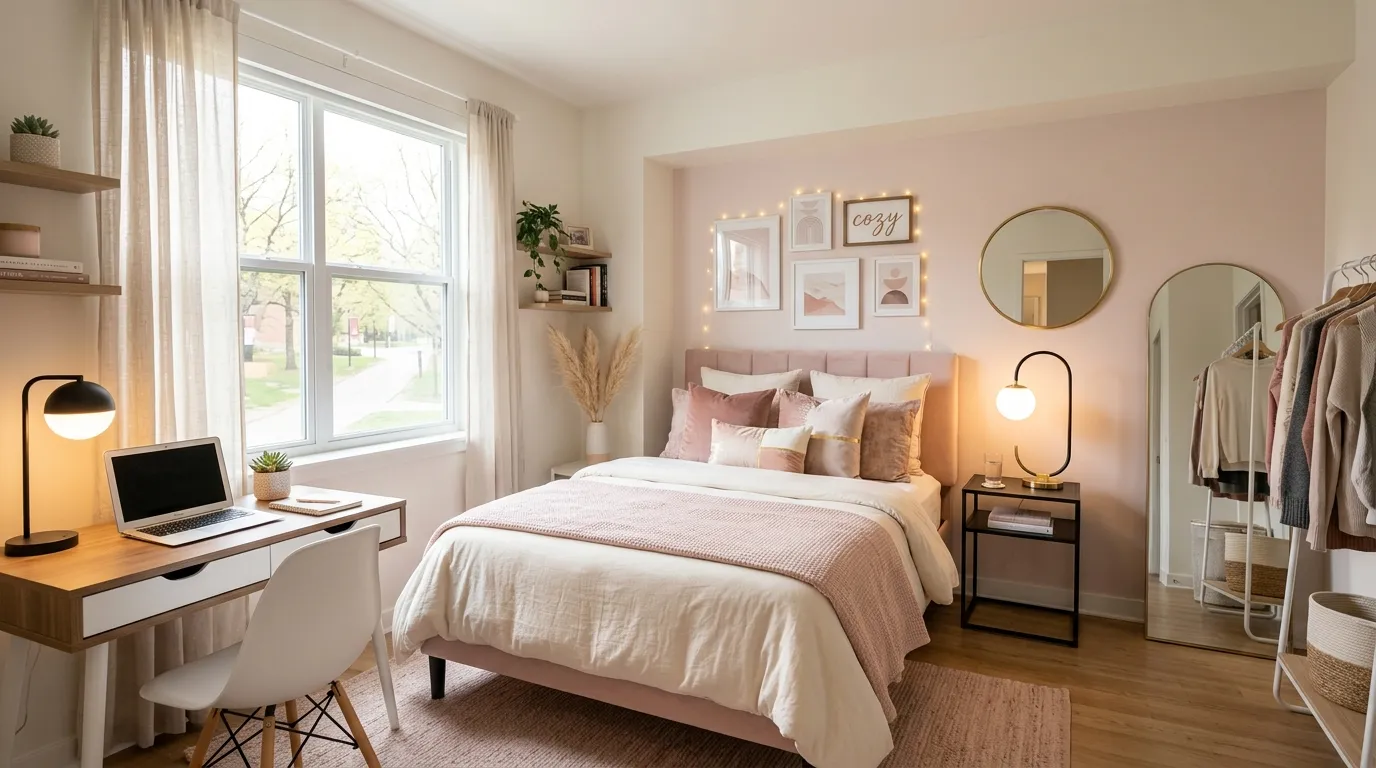 pink dorm room ideas Statement Lighting
