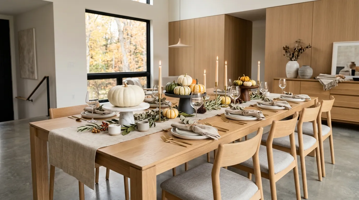 Pumpkin centerpiece ideas Elevated Pedestal Display