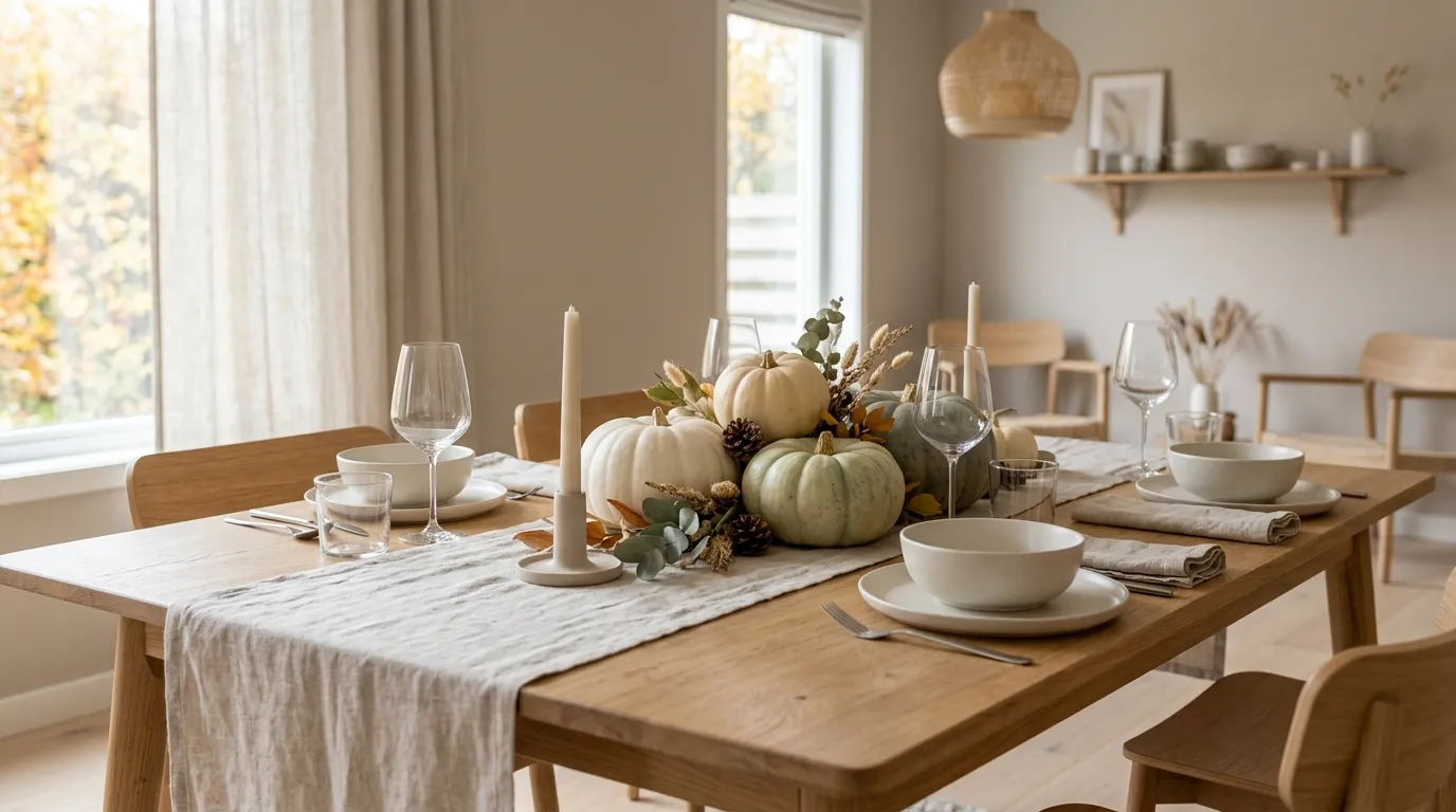 Pumpkin centerpiece ideas Minimal Pumpkin Cluster