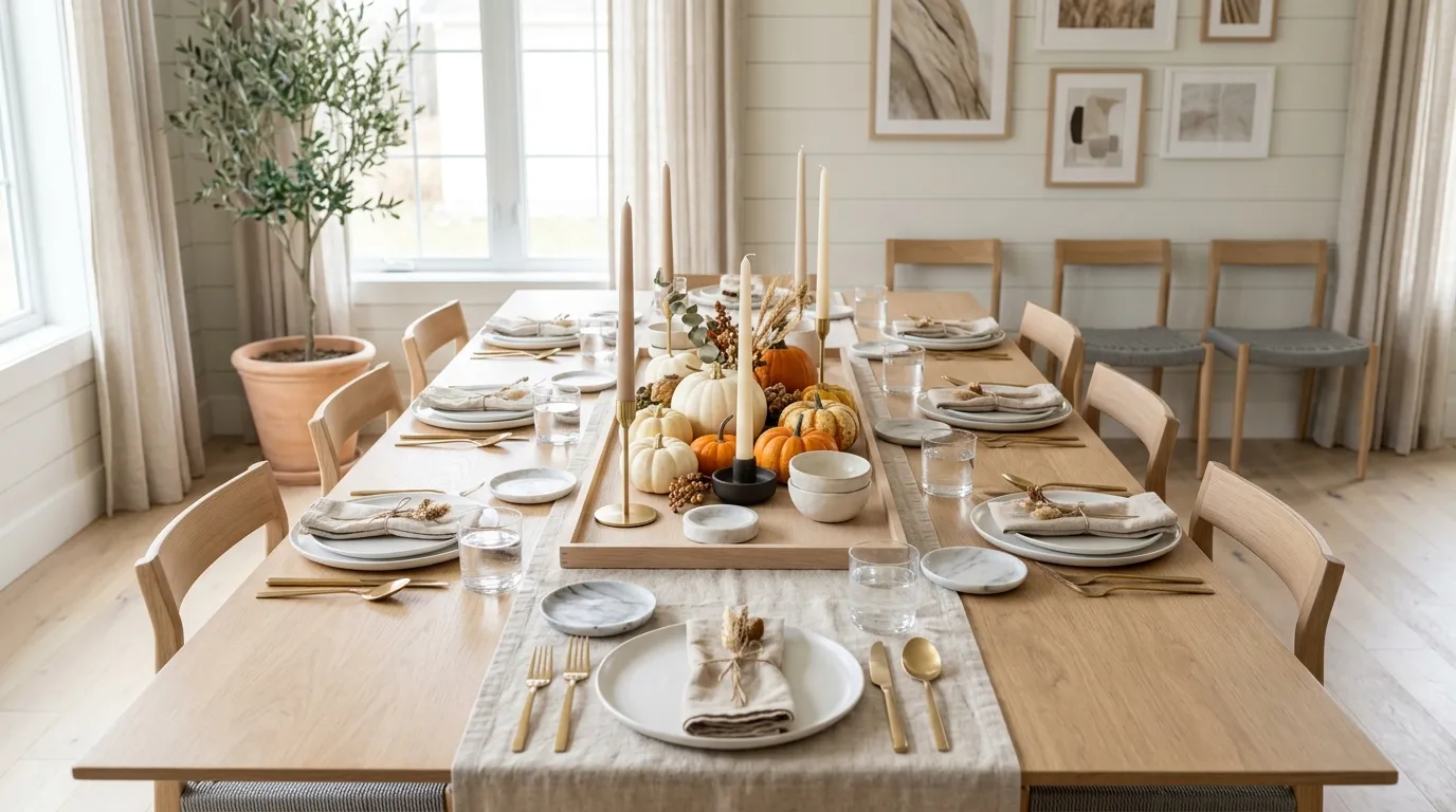 Pumpkin centerpiece ideas Wooden Tray Display