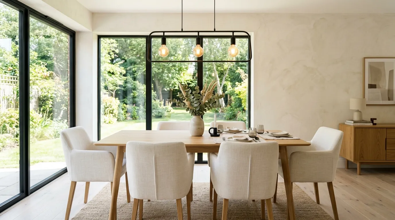 rustic dining room ideas Linen Dining Chairs