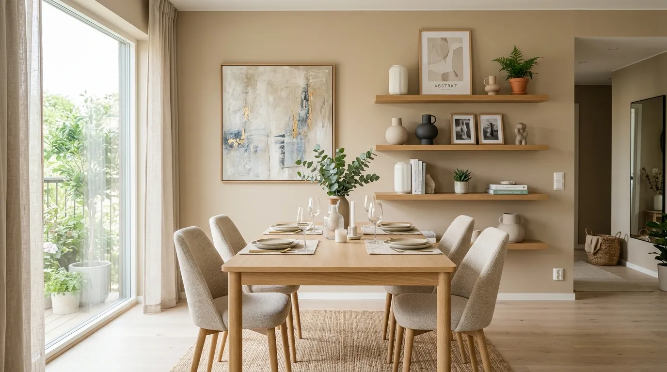 rustic dining room ideas Open Display Shelves
