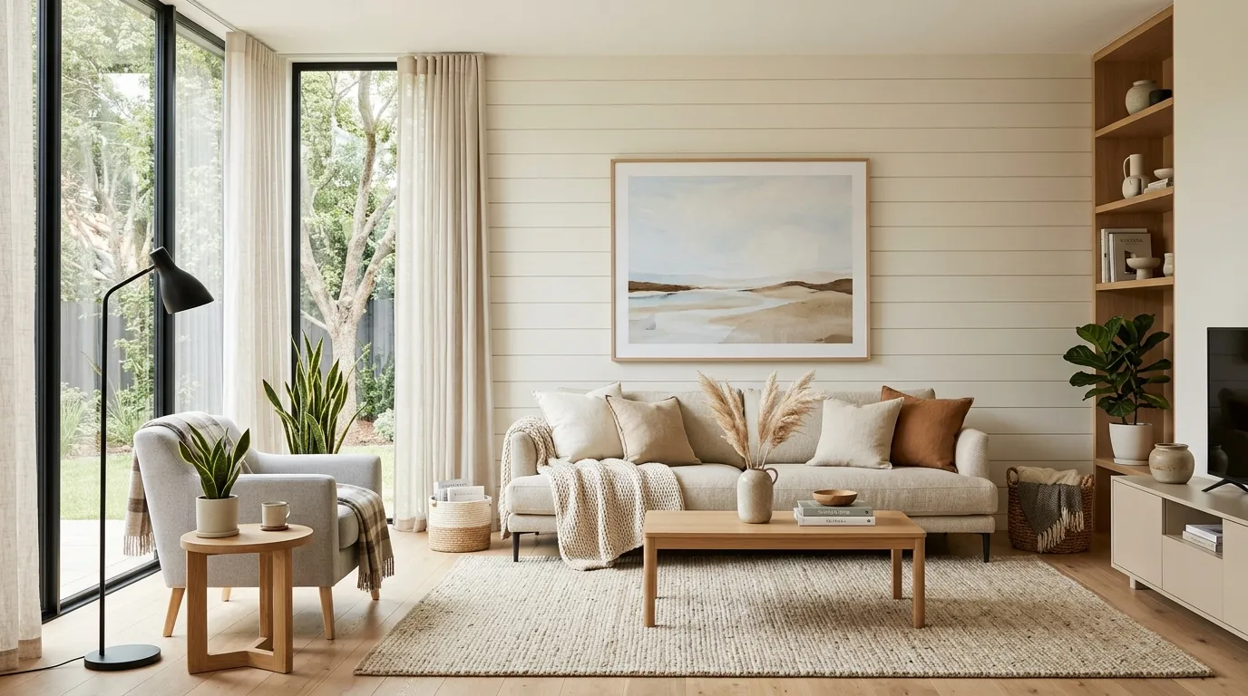 Contemporary full shiplap accent wall